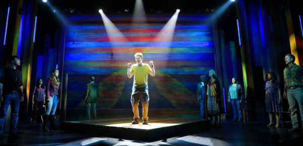 The cast of Goodspeed's Passing Through under a spotlight. (c)Diane Sobolewski