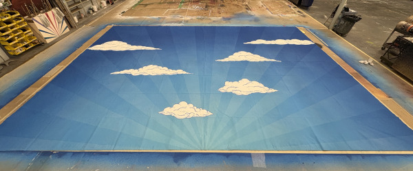 White Christmas 2025 - Blue Skies Drop - 19'-9 H x 27'-8 W